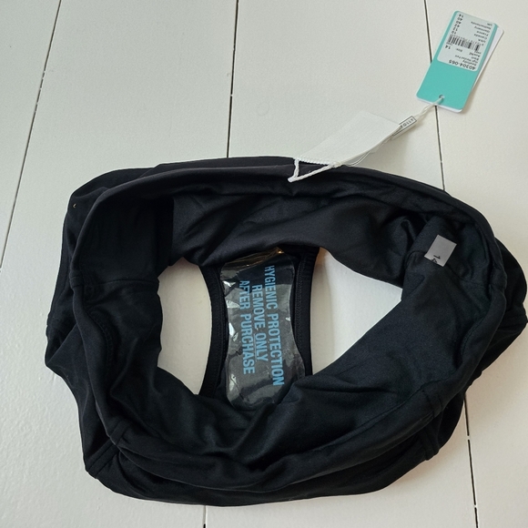 NWT Seafolly High Waisted Pant Swim Brief Black Bottoms 10 - Picture 6 of 9